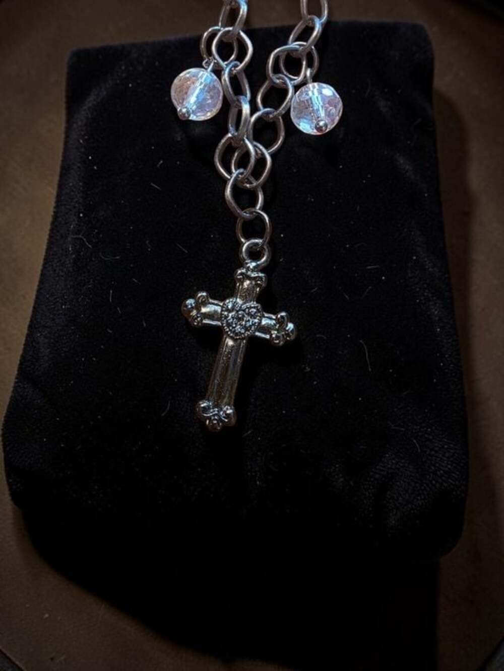 Styleandstone Exclusive Crystal Cross Charm Necklace